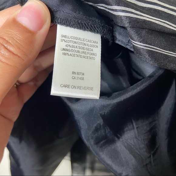 BCBGMaxazria Black Striped Strapless Mini Dress - Picture 5 of 7